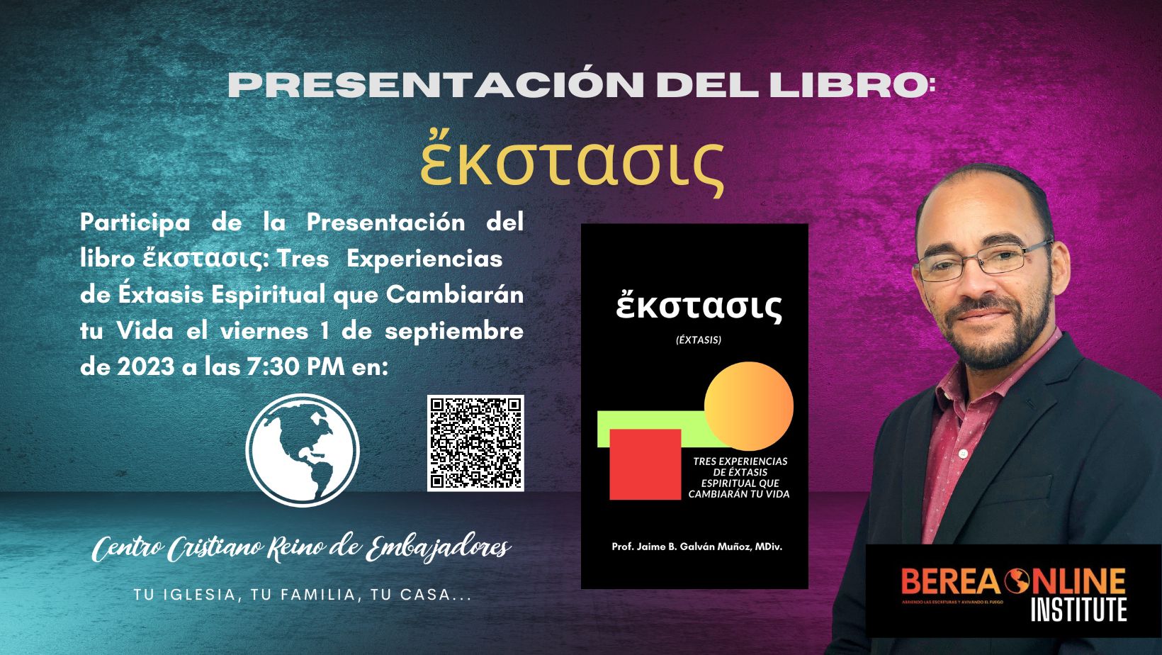 Evento: Presentación Libro Éxtasis