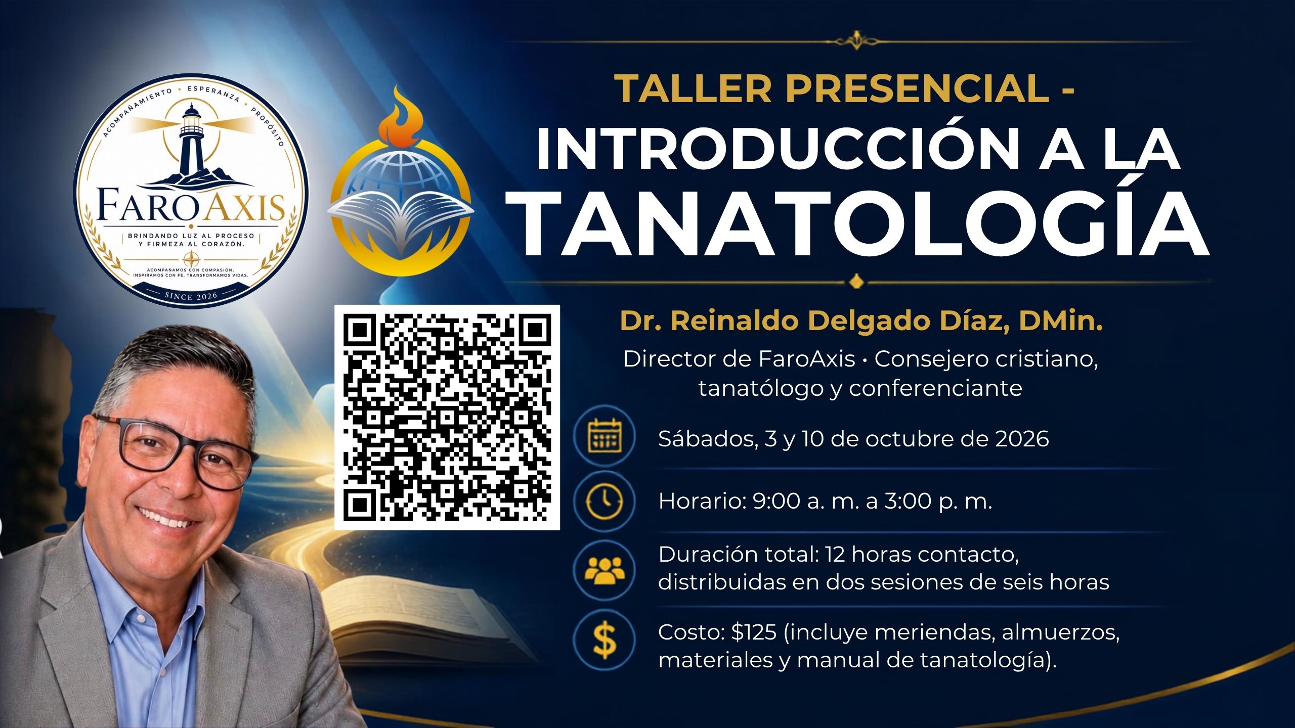 Introducción a la Tanatología: conozca al Dr. Reinaldo Delgado Díaz y regístrese en este taller presencial de Berea Online Institute